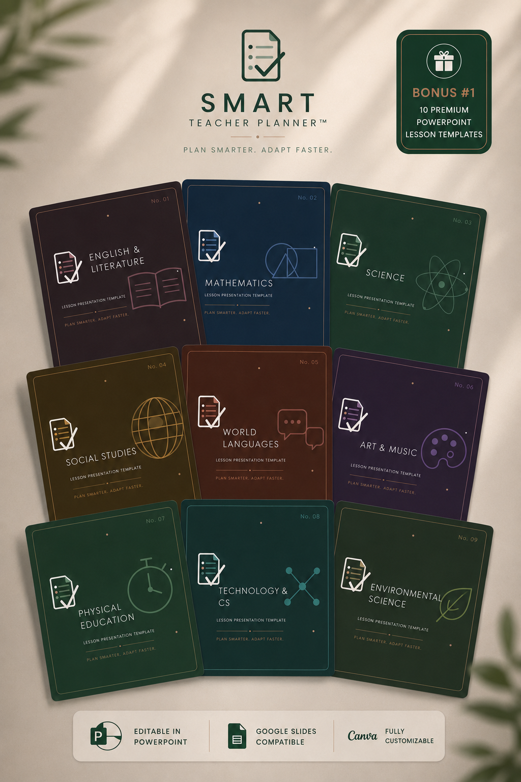 Bonus #1 — Subject PPT Library