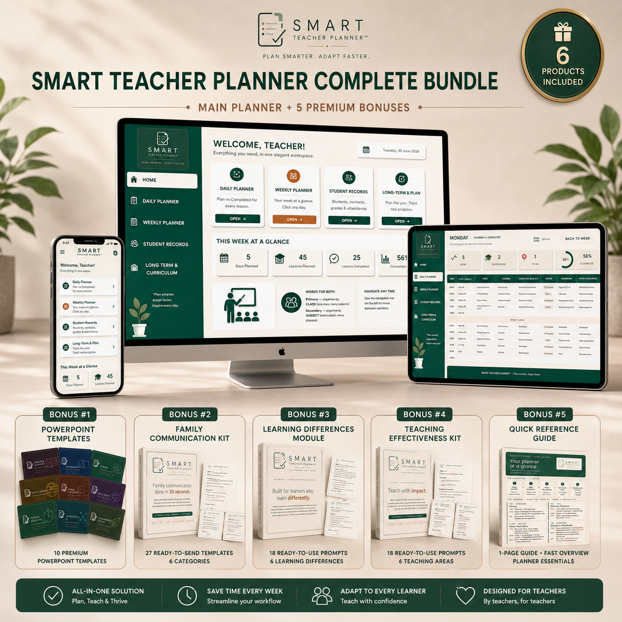 SMART Teacher Planner complete bundle